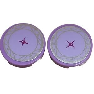 LEGO Frozen Lavender Seat Cushion Round‎ Tile Lot 2 Pc 14769pb044 41062 Castle